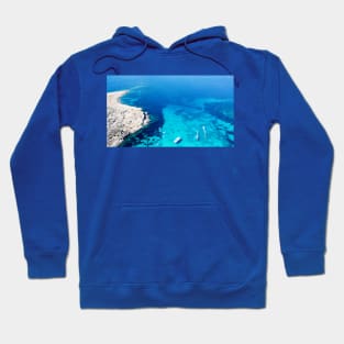 Aerial View of Blue Ocean Hoodie